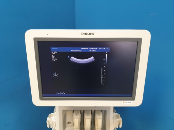 Philips iE33 – IE33 + S5-1 Echo + L11-3 Linear Sonde + Kardiomaschine + C5-1 Konvex  Kardio Ultraschallgerät – Bild 16
