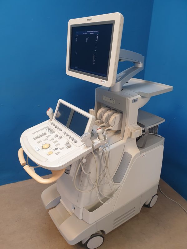 Philips iE33 – IE33 + S5-1 Echo + L11-3 Linear Sonde + Kardiomaschine + C5-1 Konvex  Kardio Ultraschallgerät – Bild 20
