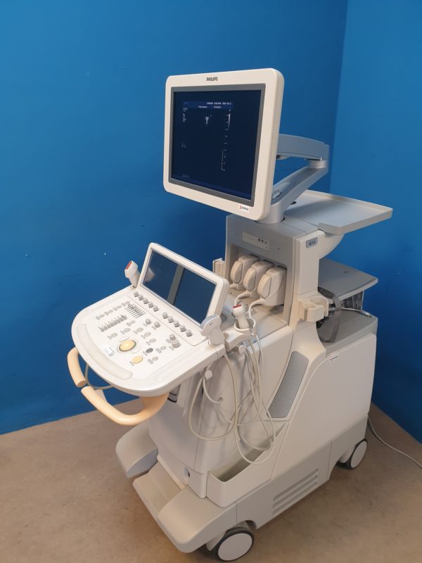 Philips iE33 – IE33 + S5-1 Echo + L11-3 Linear Sonde + Kardiomaschine + C5-1 Konvex  Kardio Ultraschallgerät – Bild 21