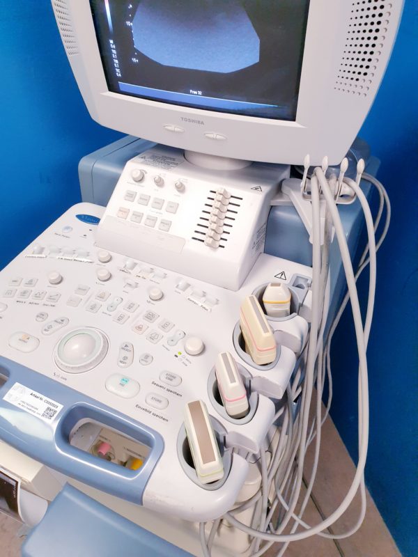 TOSHIBA NEMIO 20 SSA-550A Farbdoppler Ultraschallgerät mit 4 Sonden - und Printer – Bild 3