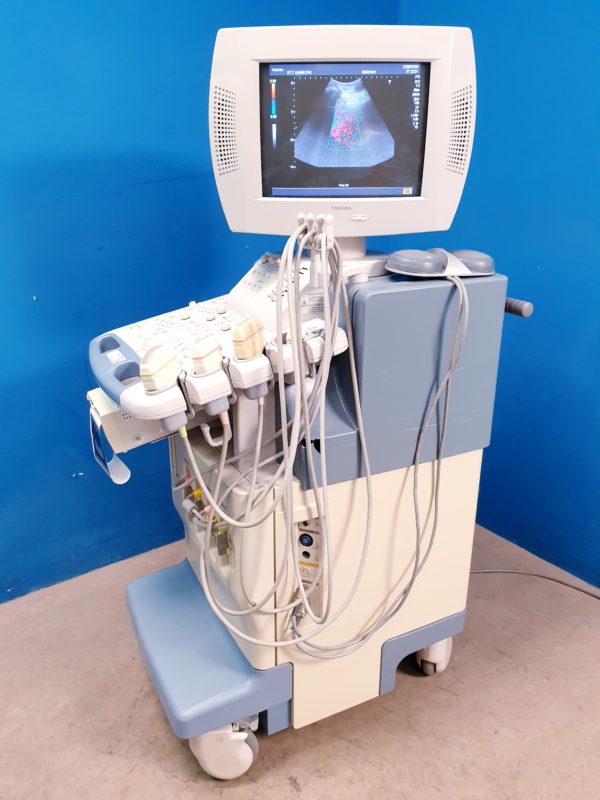 TOSHIBA NEMIO 20 SSA-550A Farbdoppler Ultraschallgerät mit 4 Sonden - und Printer – Bild 5