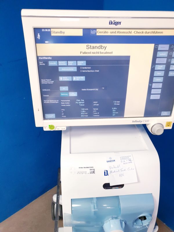 Dräger - Drager V500 - V 500 - Beatmungsgerät – Bild 3
