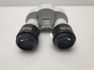 CARL ZEISS OPMI BINOKULAR TUBUS F170 MIKROSKOP 10X 22B Okulare