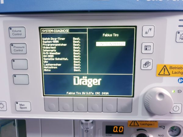 Dräger Drager Fabius Tiro - Narkosegerät Ampelgerät – Bild 23