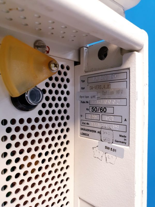 Dräger 8000 plus Beatmungsgerät Dräger Babylog+fahrbarem Stativ – Bild 17