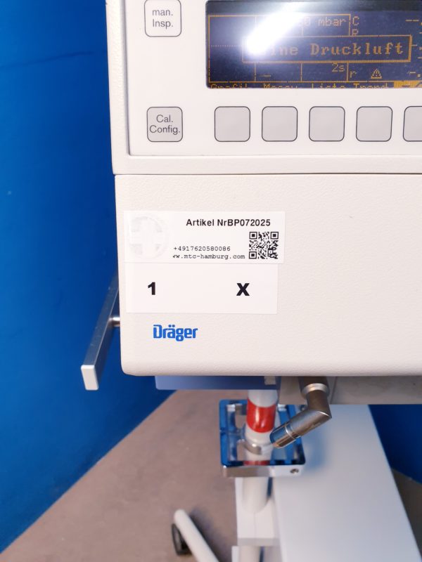 Dräger 8000 plus Beatmungsgerät Dräger Babylog+fahrbarem Stativ – Bild 19