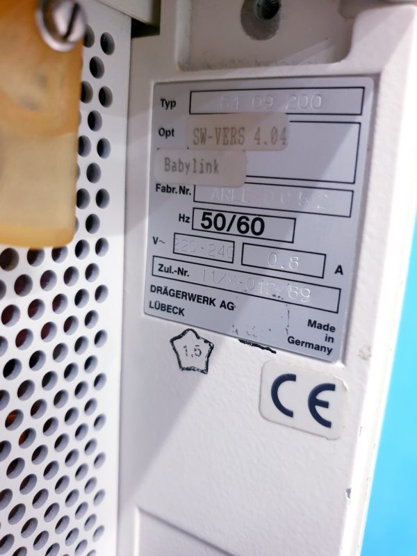 Dräger Babylog 8000  Beatmungsgerät – Bild 12