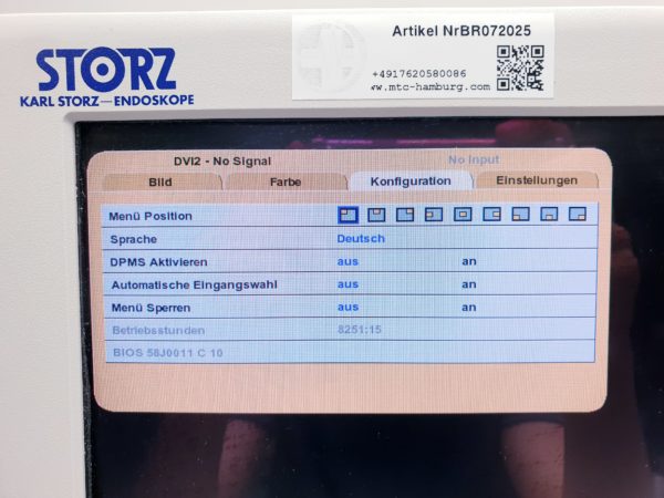 KARL STORZ NDS SC-WU23-A1511 Monitor für die Endoskopie – Bild 11