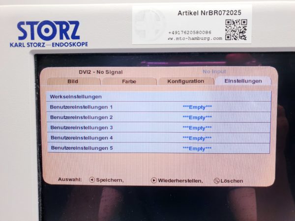 KARL STORZ NDS SC-WU23-A1511 Monitor für die Endoskopie – Bild 12