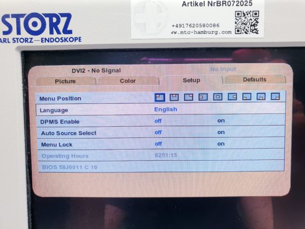 KARL STORZ NDS SC-WU23-A1511 Monitor für die Endoskopie – Bild 19