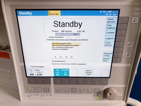 Draeger Dräger Primus PGM SW 4.53 Refurbischet + Gerätebuch + STK -Sofort Einsatzbereit – Bild 5
