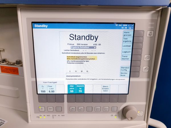 Draeger Dräger Primus PGM SW 4.53 Refurbischet + Gerätebuch + STK -Sofort Einsatzbereit – Bild 8