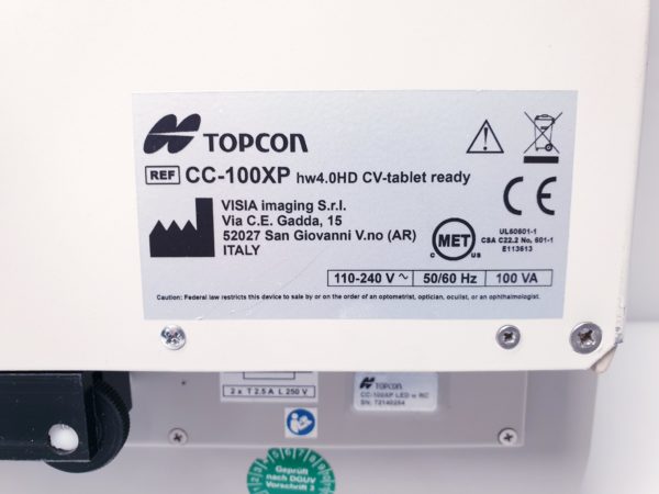 Topcon CC-100XP Sehprüfsystem Computerized Chart Unit – Bild 18