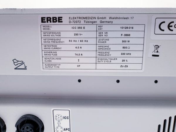 ERBE ICC 350  ICC350 E-Serie HF-Chirurgiegerät 300 Watt Leistung – Bild 10