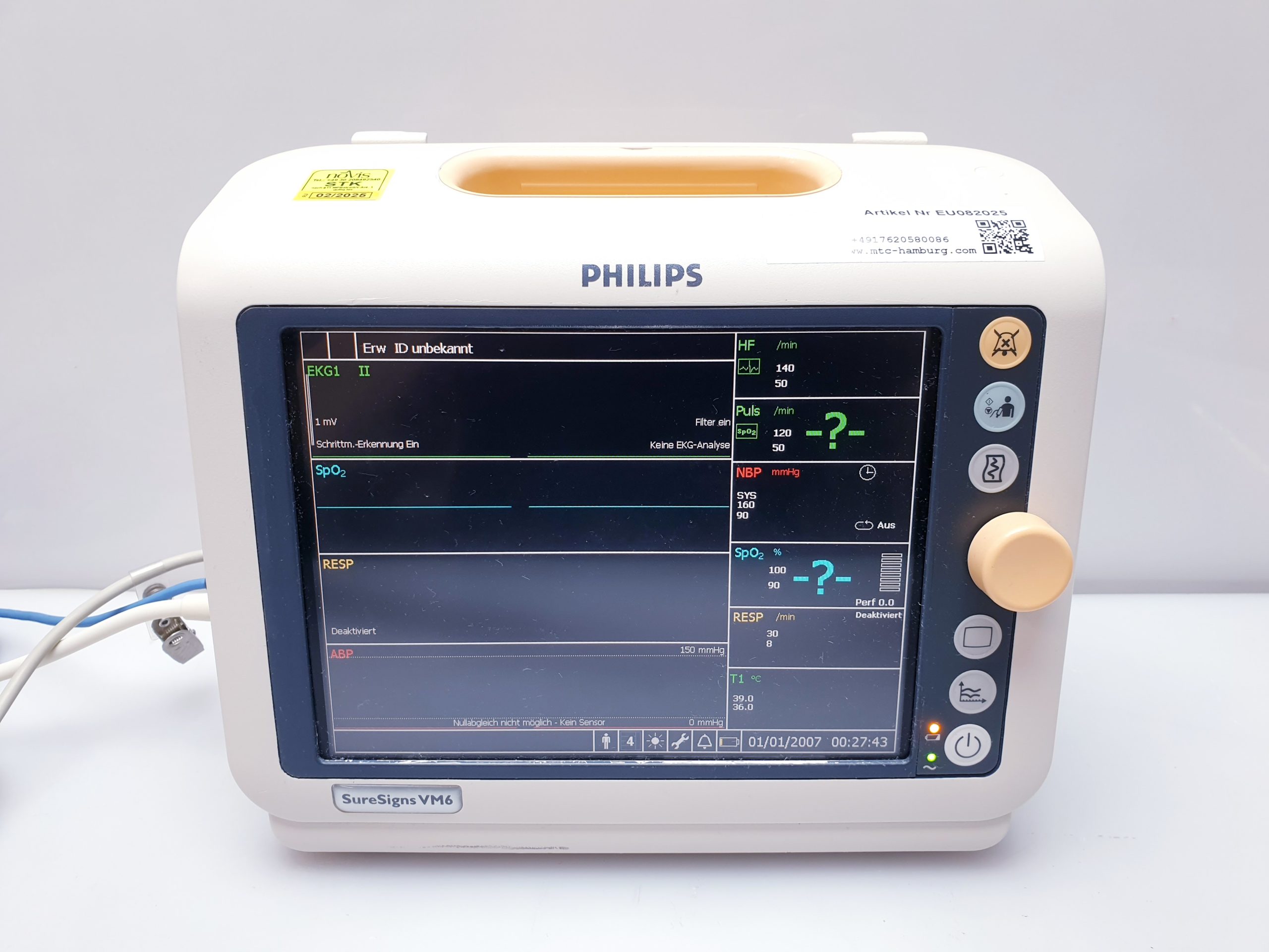 Philips SureSigns VM6 Überwachungsmonitor – Bild 4