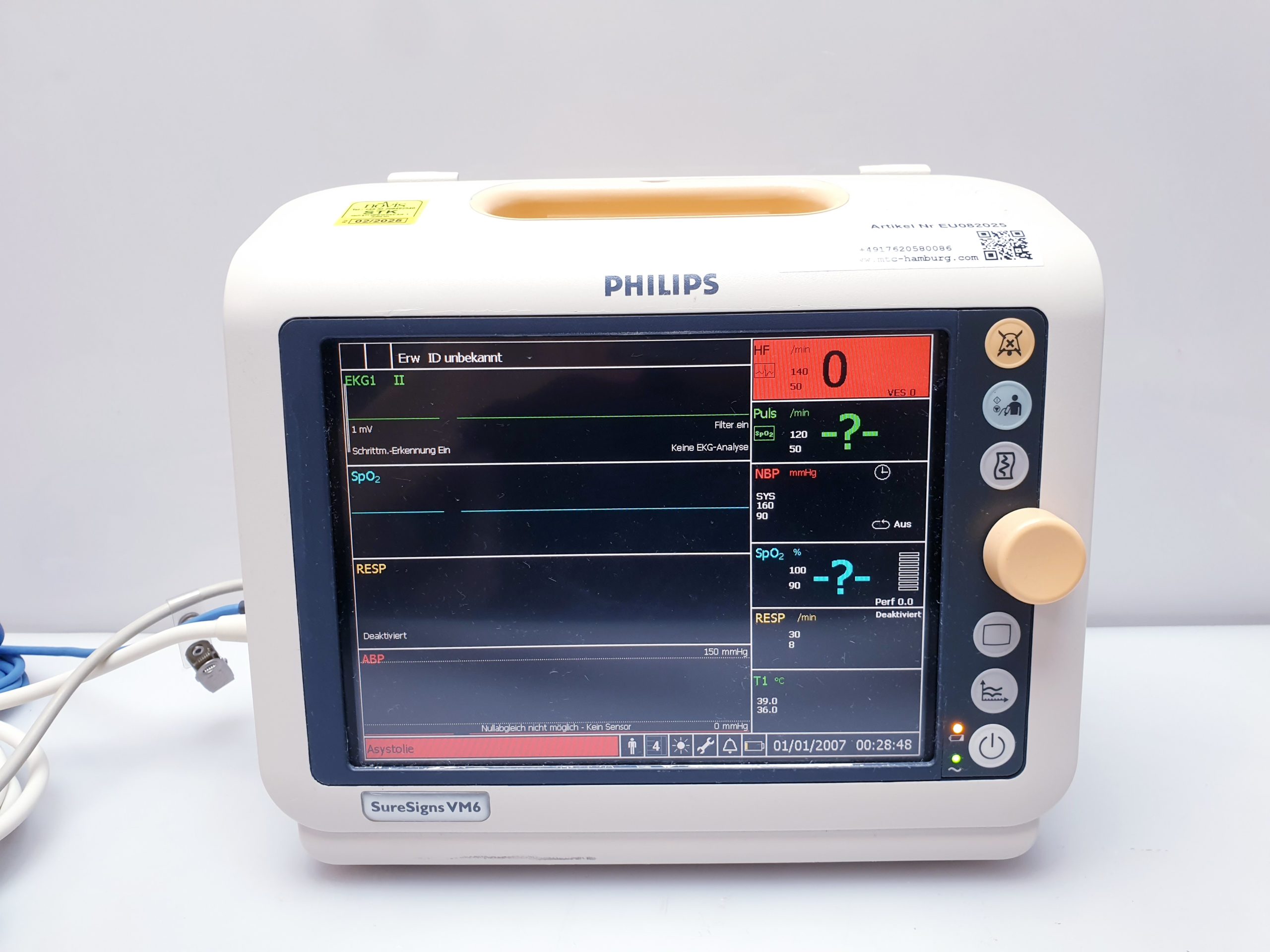 Philips SureSigns VM6 Überwachungsmonitor – Bild 5