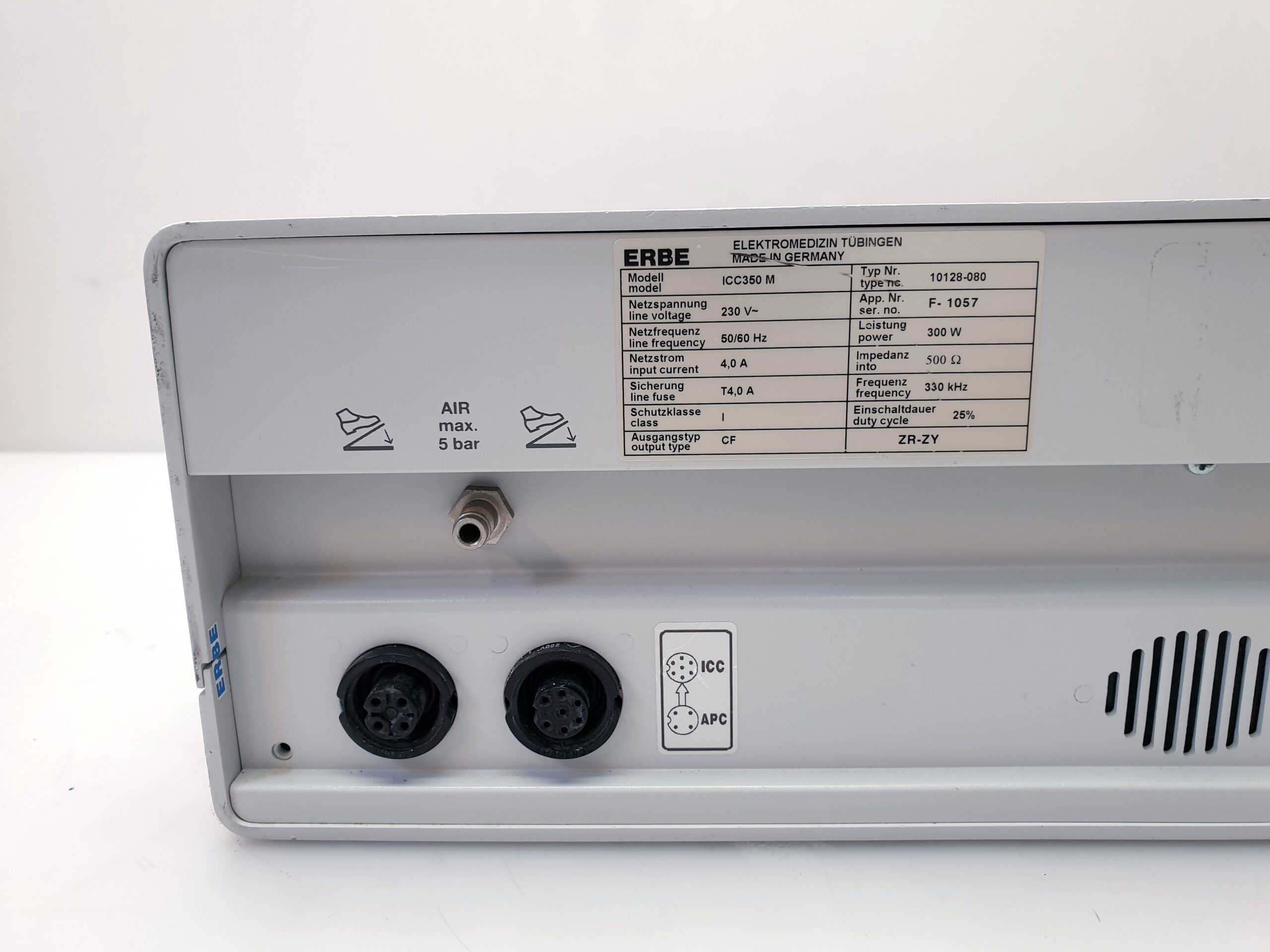 ERBE ICC 350 ICC350 E-Serie HF-Chirurgiegerät 300 Watt Leistung – Bild 19