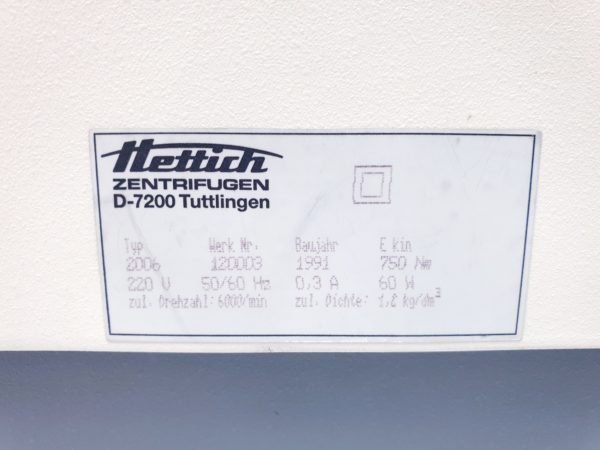HETTICH EBA 3S Zentrifuge Tischzentrifuge – Bild 12