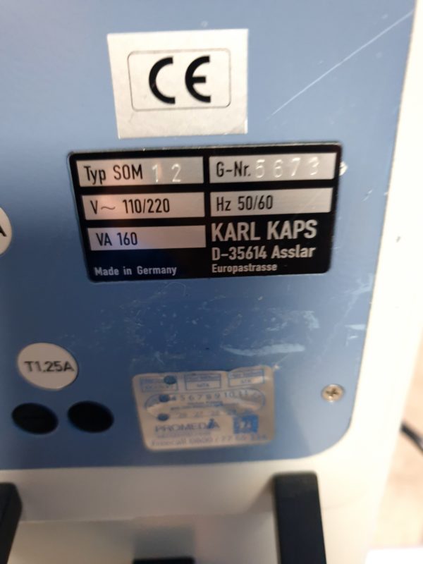 ZEISS KAPS SOM 12  SOM12 Mikroskop  f=250 10x 22b HNO Mikroskop – Bild 22
