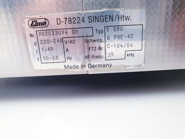 ELMA  T890 - T 890 Transsonic  Ultraschallbad – Bild 9