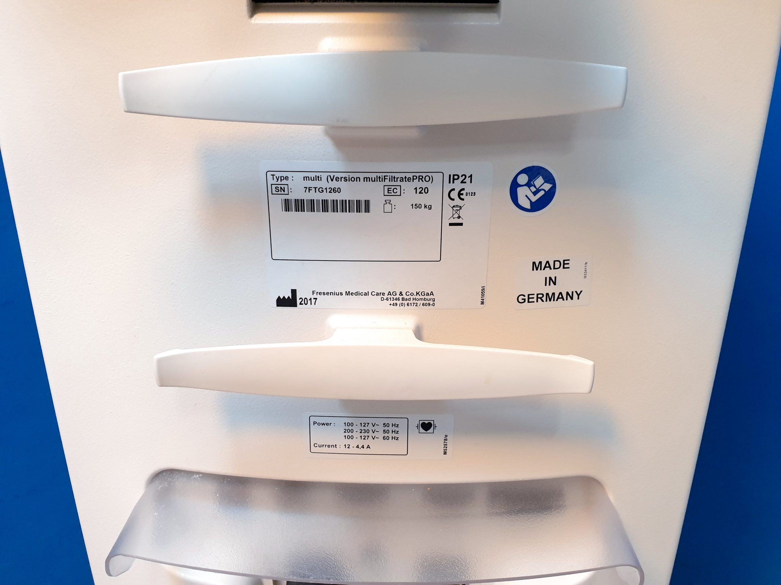 Fresenius multifiltratePRO - Dialysegerät - Fresenius Multi Filtrate PRO – Bild 13