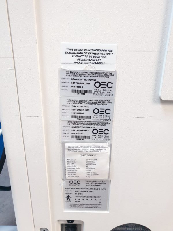 GE OEC 6600 - OEC6600  MINI C ARM – Bild 23