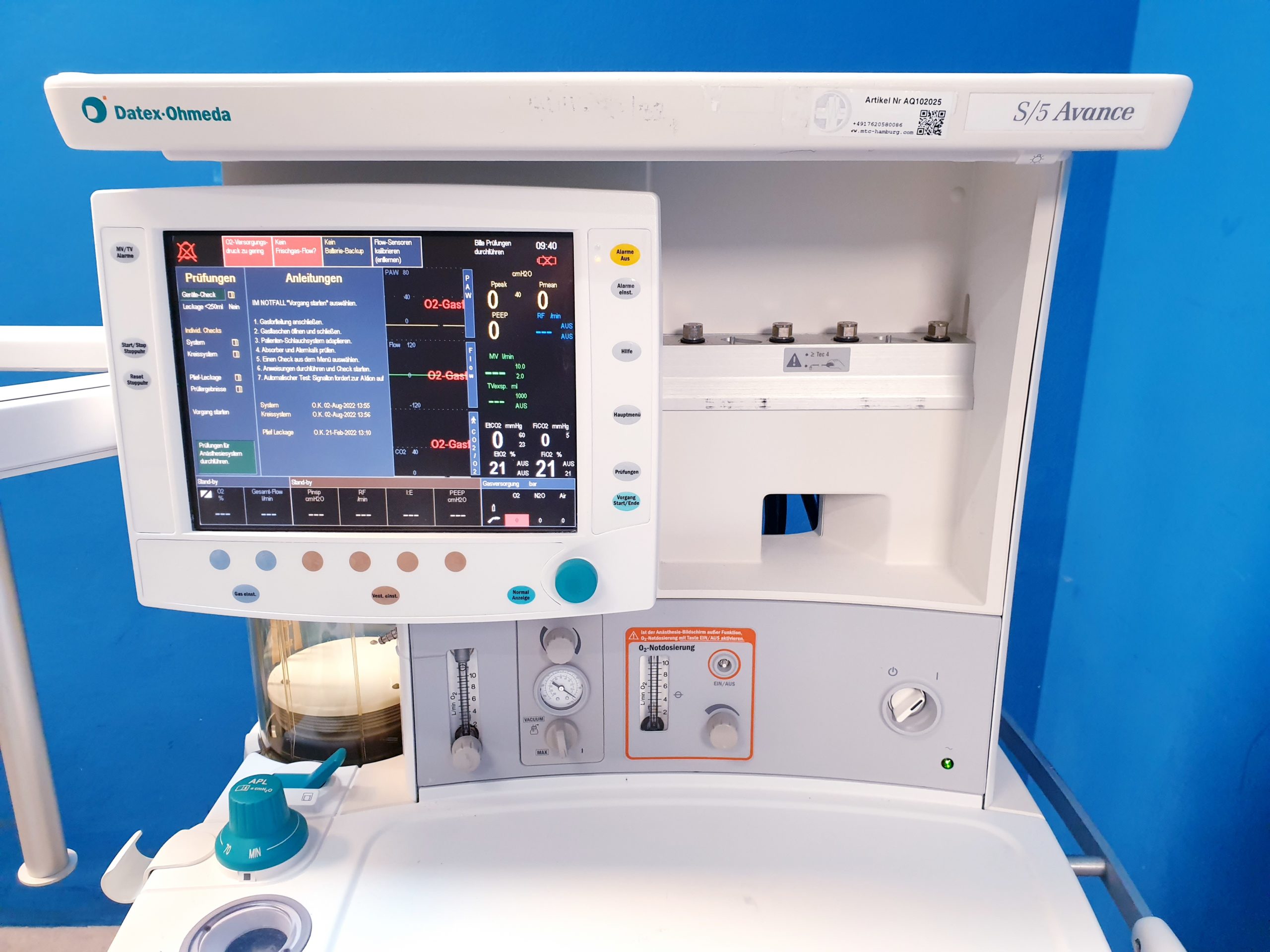 GE Datex Ohmeda Avance S5 mit E-CAiO Modul – Bild 11