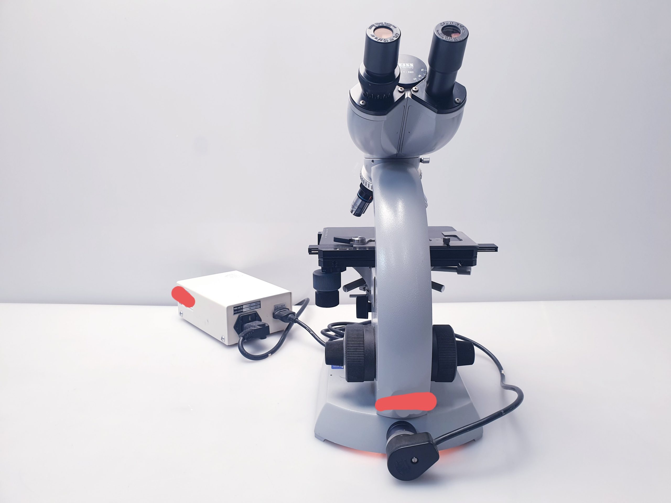 Carl Zeiss Mikroskop 47 34 15  mit 4 Objektiven  10 x – Bild 14