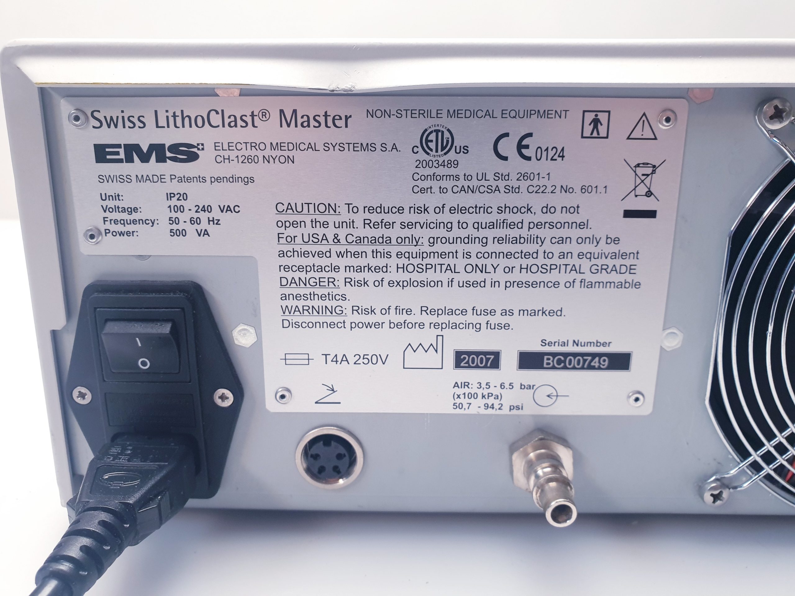 EMS Lithoclast MASTER System Pneumat und Ultraschall Lithotripsie – Bild 27