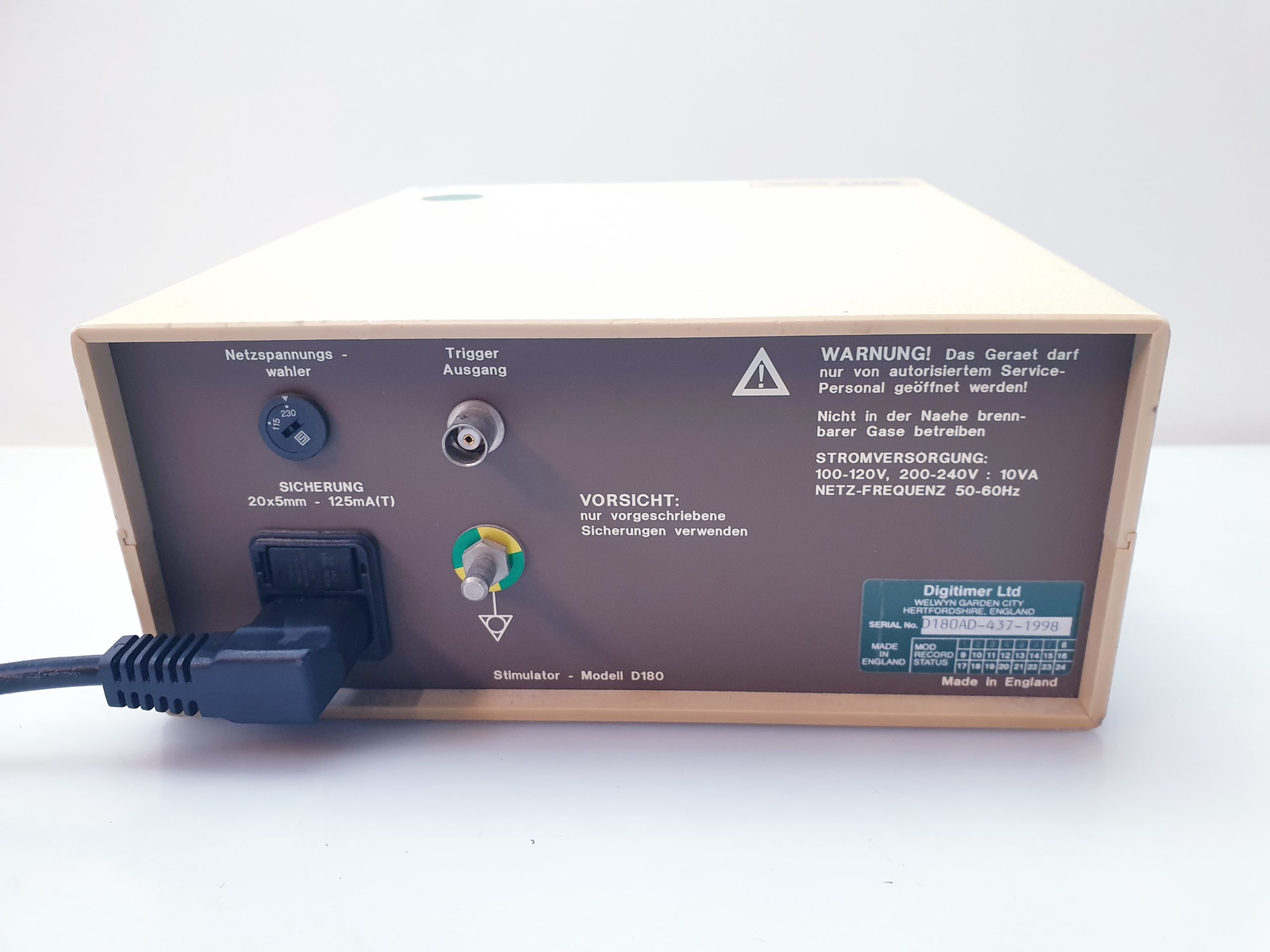 Digitimer Stimulator D180 – Bild 12