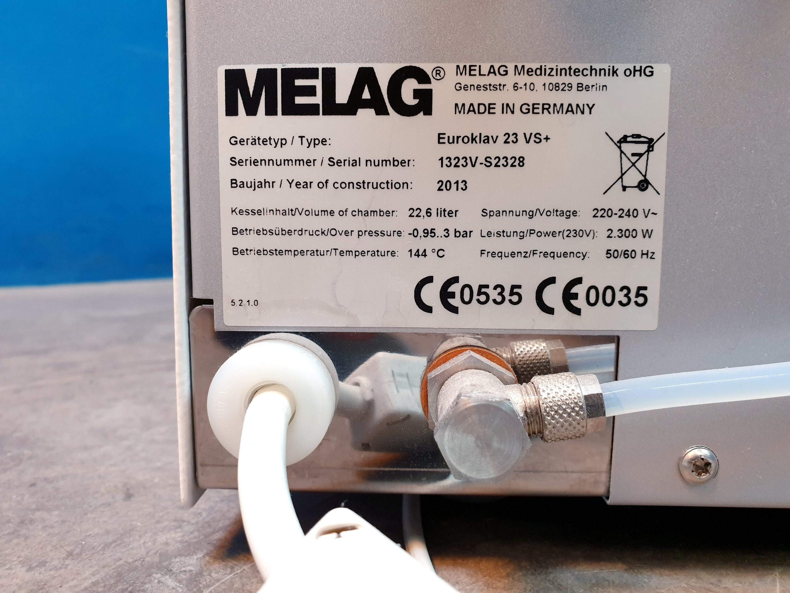 Melag EUROKLAV 23VS+ 23 VS+ Sterilisator – Bild 9