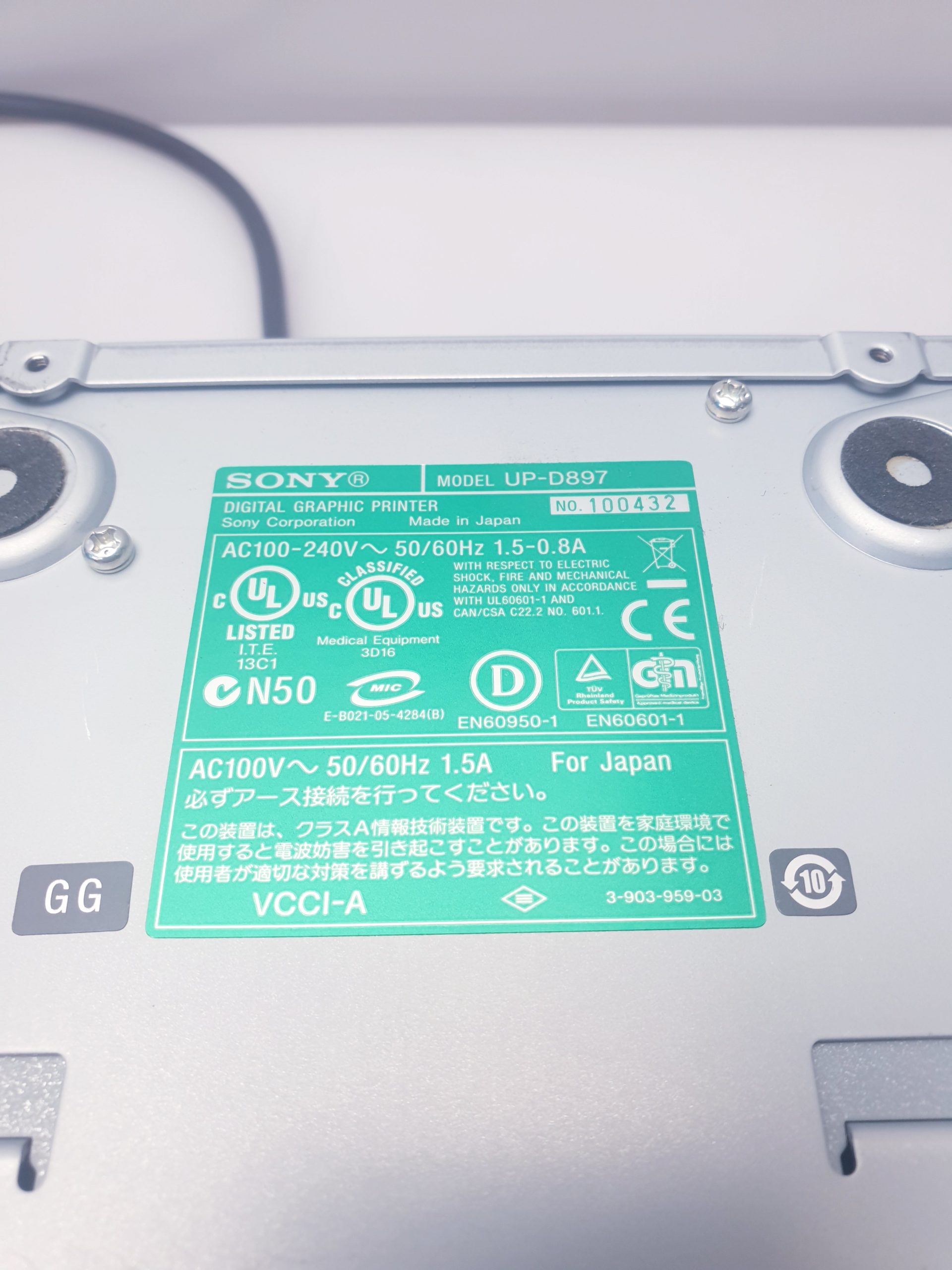 Sony UP-D897 - UPD897 Thermodrucker Printer – Bild 8