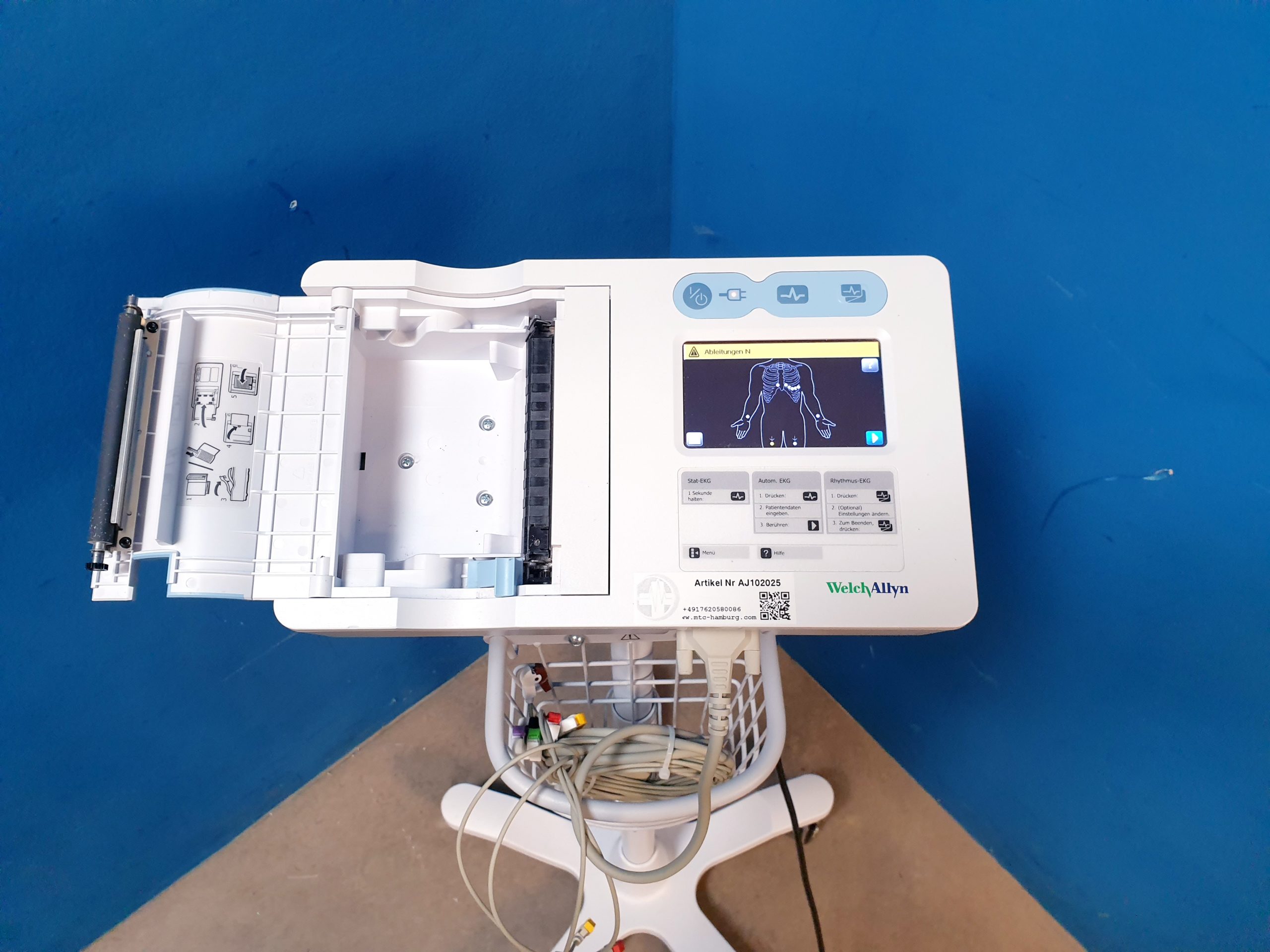 Welch Allyn Ref 405881 EKG mit Ableitungskabel – Bild 4