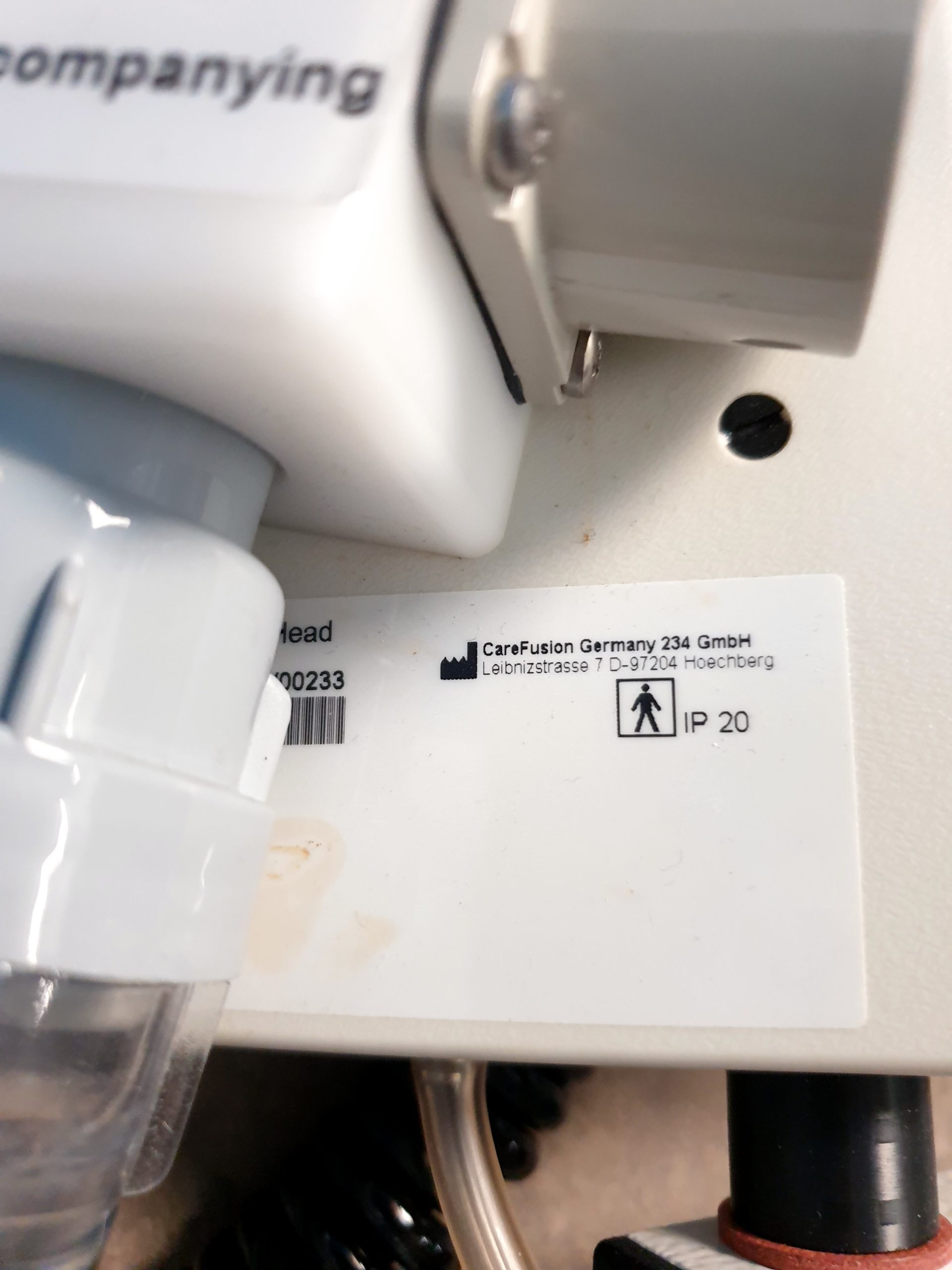 Carefusion Master Screen Body Diff Startlap Body Plethysmographe VIASYS 720252+ Calibration Pump 1L – Bild 12