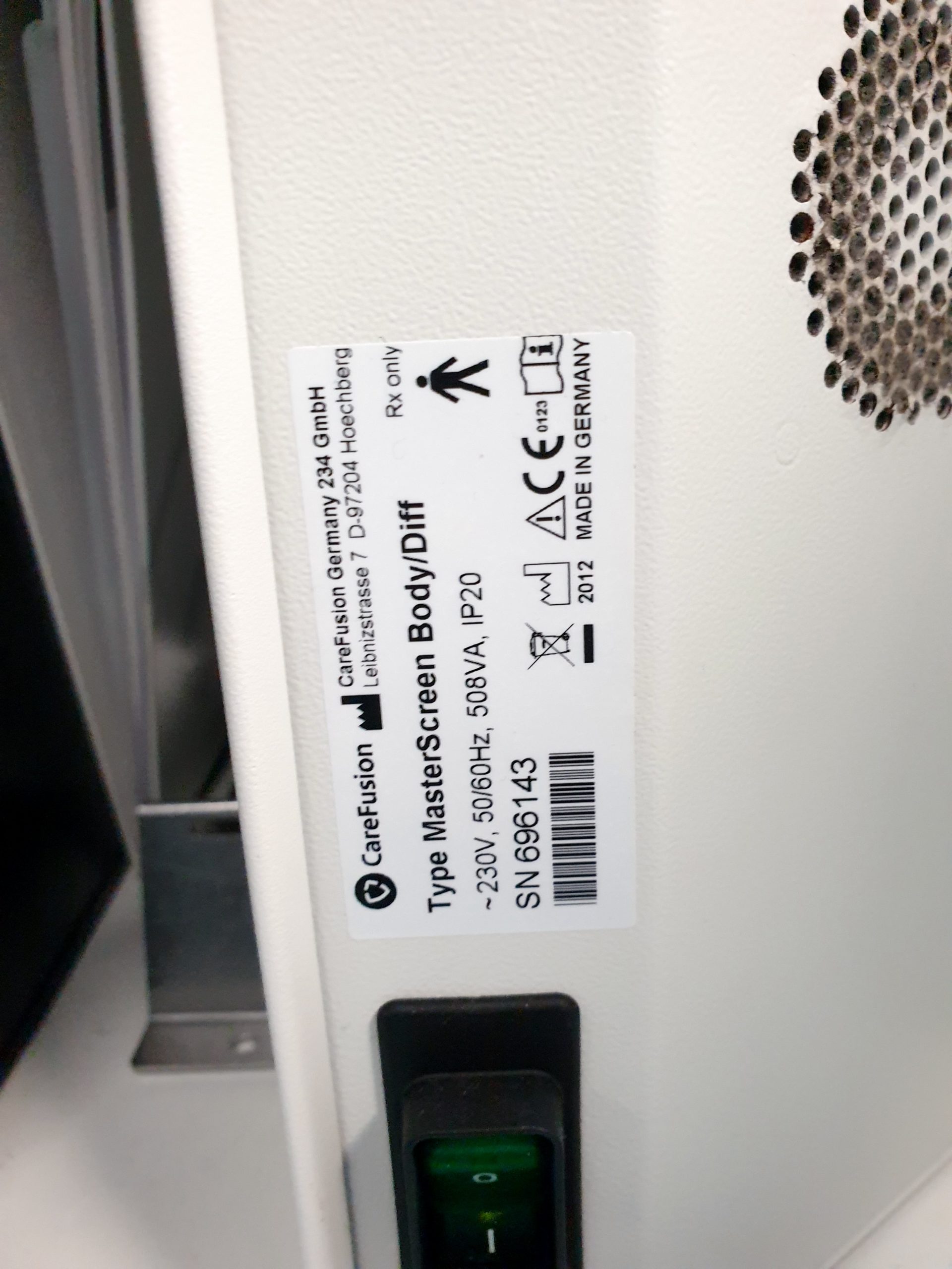 Carefusion Master Screen Body Diff Startlap Body Plethysmographe VIASYS 720252+ Calibration Pump 1L – Bild 15