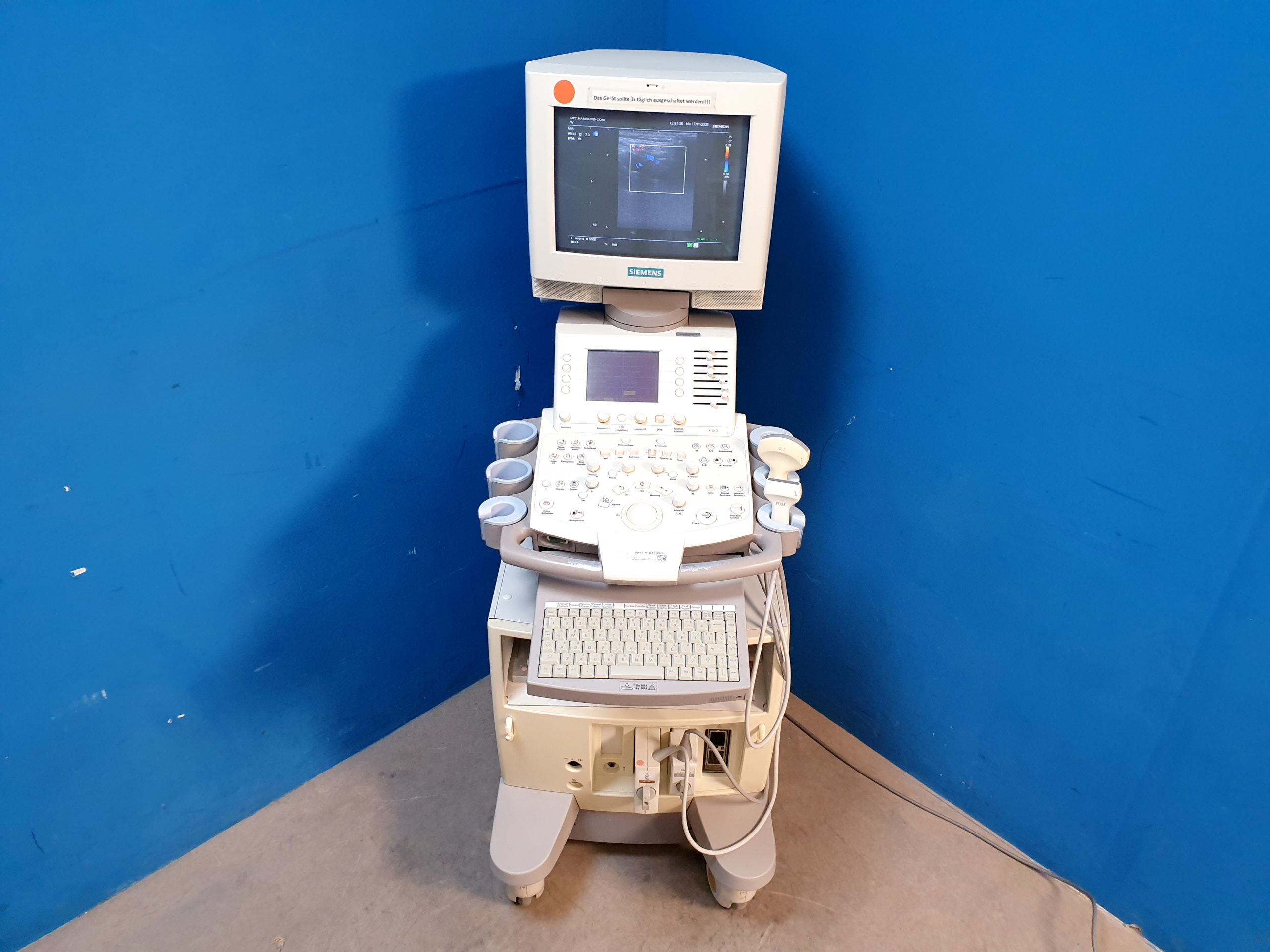 Siemens SONOLINE G60S Ultraschallgerät mit Sonden VF13-5 + C6-2 – Bild 2