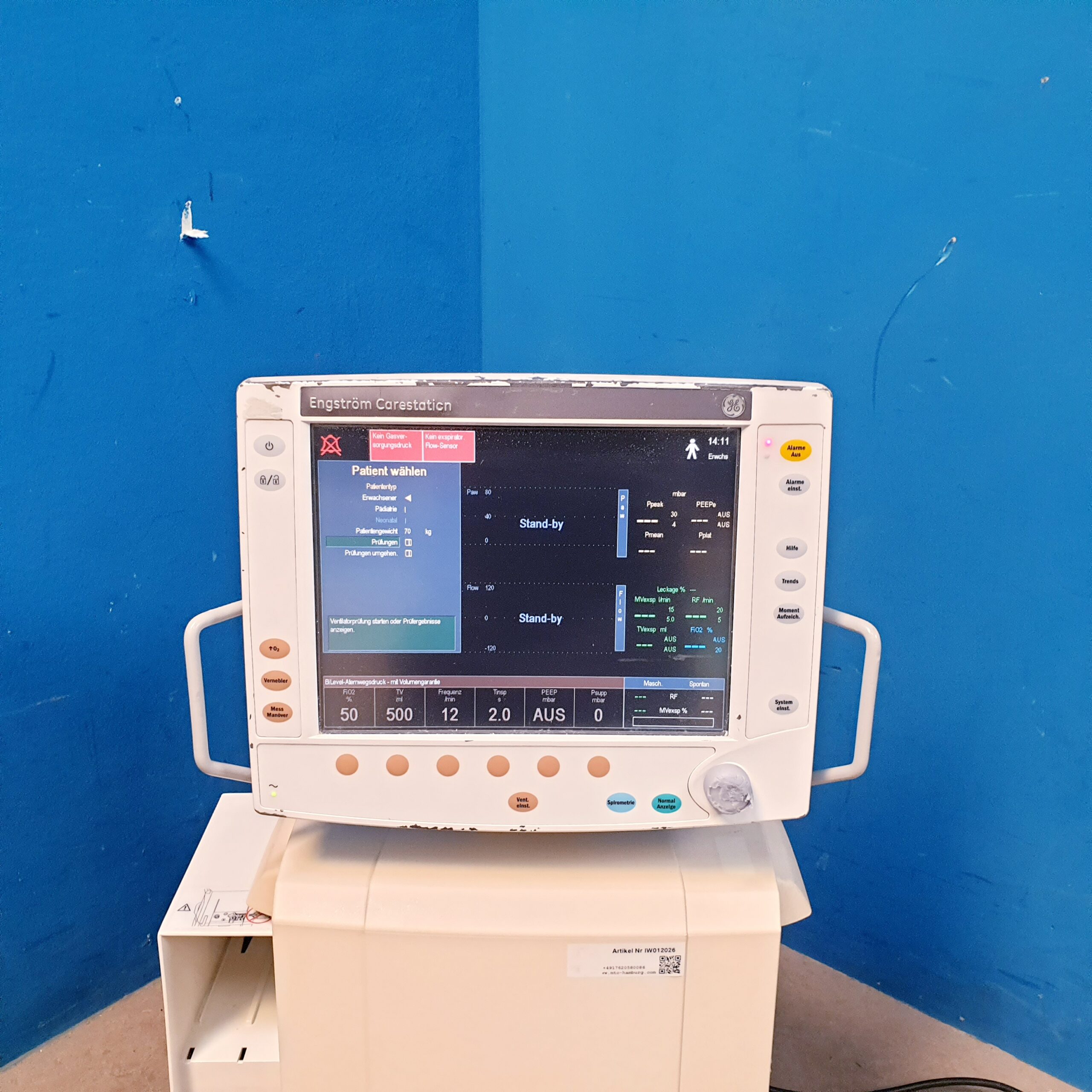 GE Engstrom Carestation Ventilator Beatmungsgerät – Bild 4