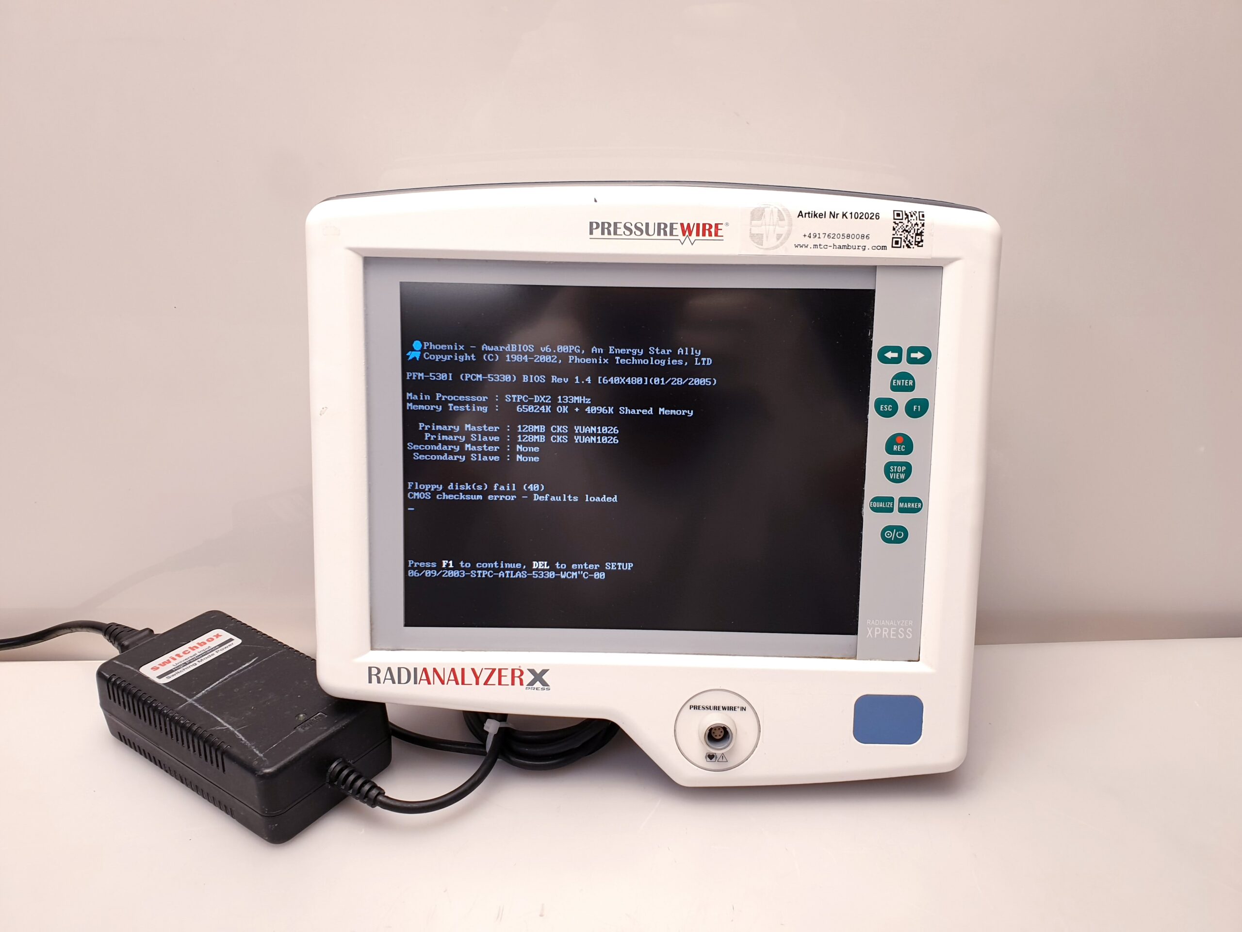 St Jude RadiAnalyzer Xpress 12711 with Power Supply and Accessories