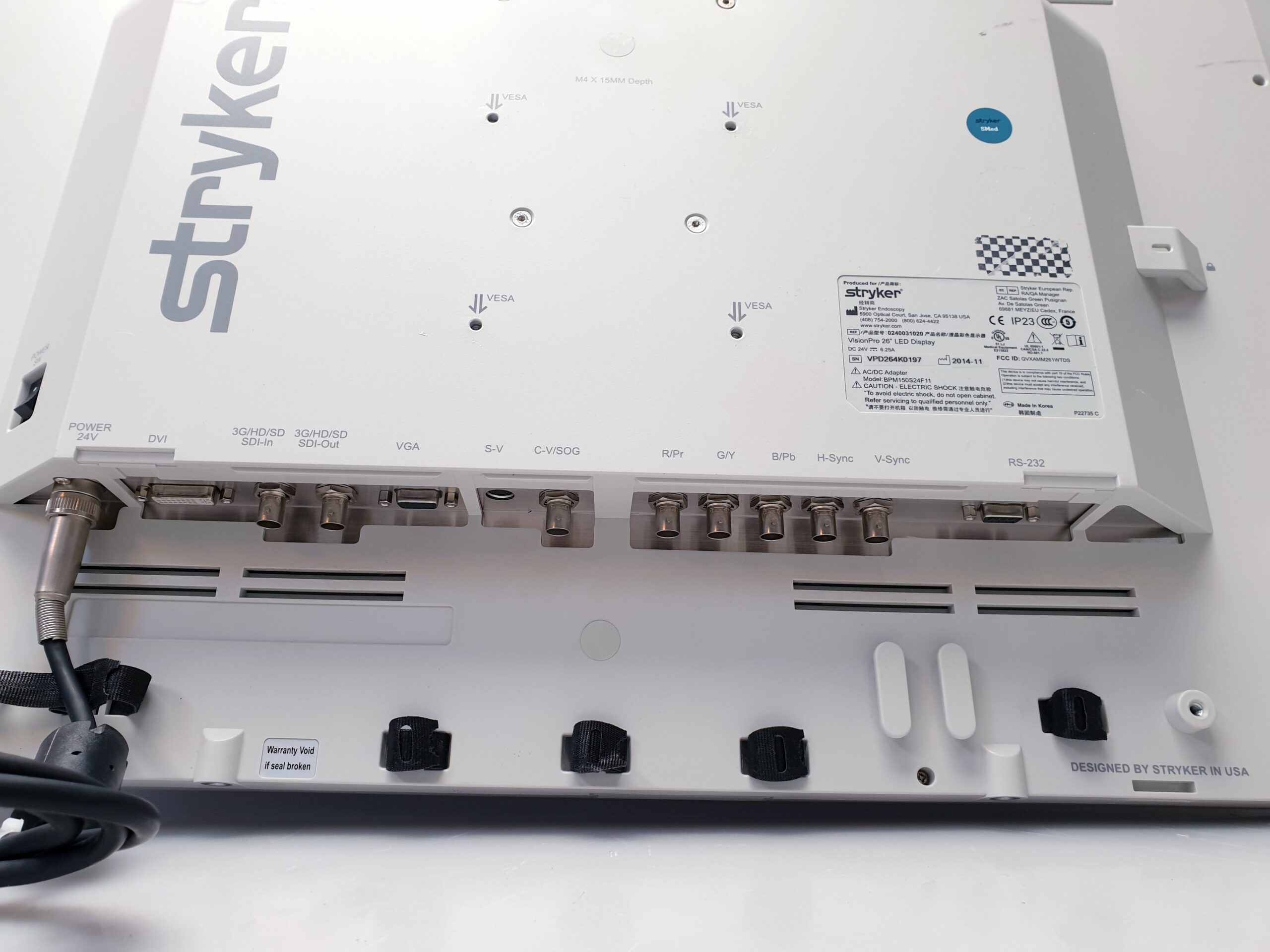 Stryker VisionPro 26" LED Display 024 031 020 mit Netzteil – Bild 7