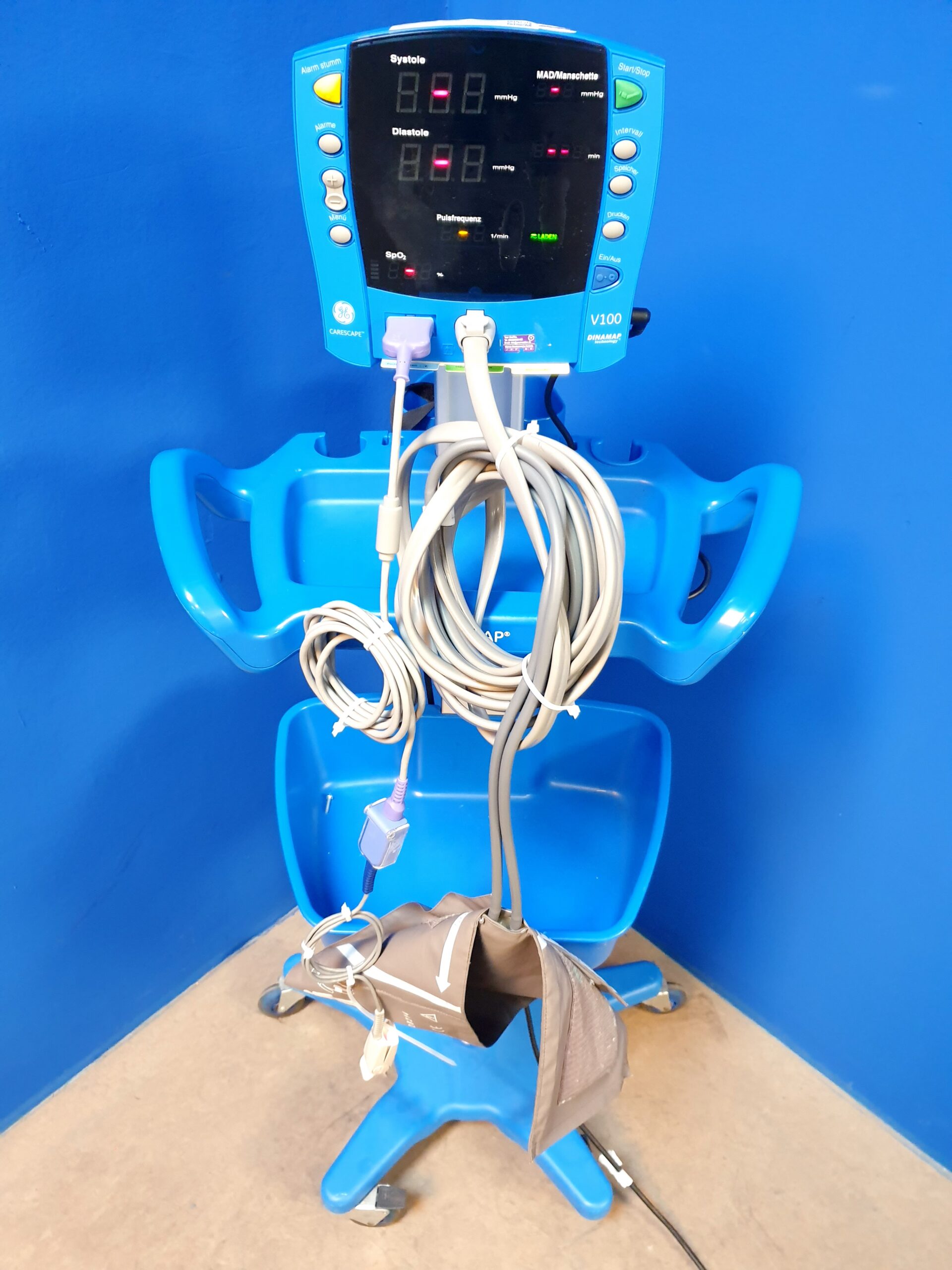 GE V100-V 100 Patientenmonitor Überwachungsmonitor mit Zubehör