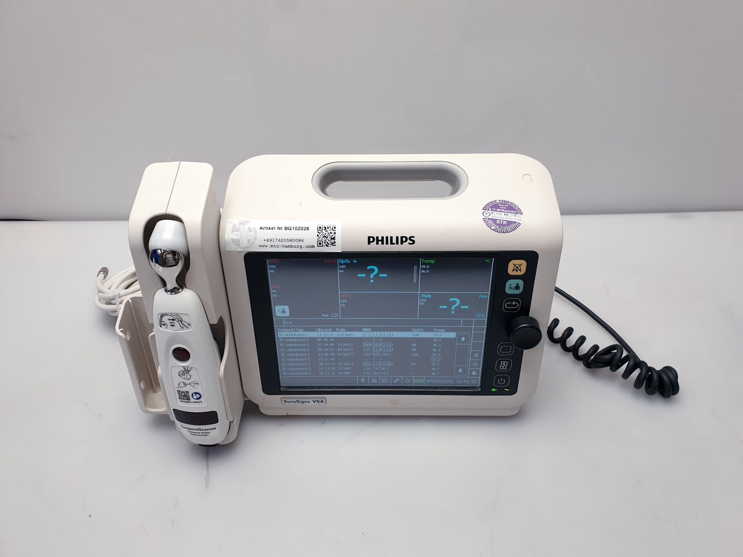Philips SureSigns VS4 VS 4 Überwachungsmonitor – Bild 3