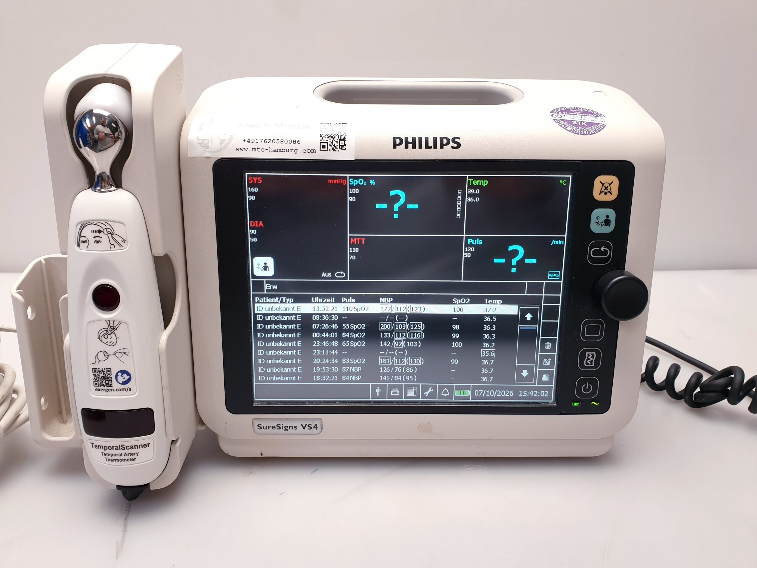 Philips SureSigns VS4 VS 4 Überwachungsmonitor – Bild 8