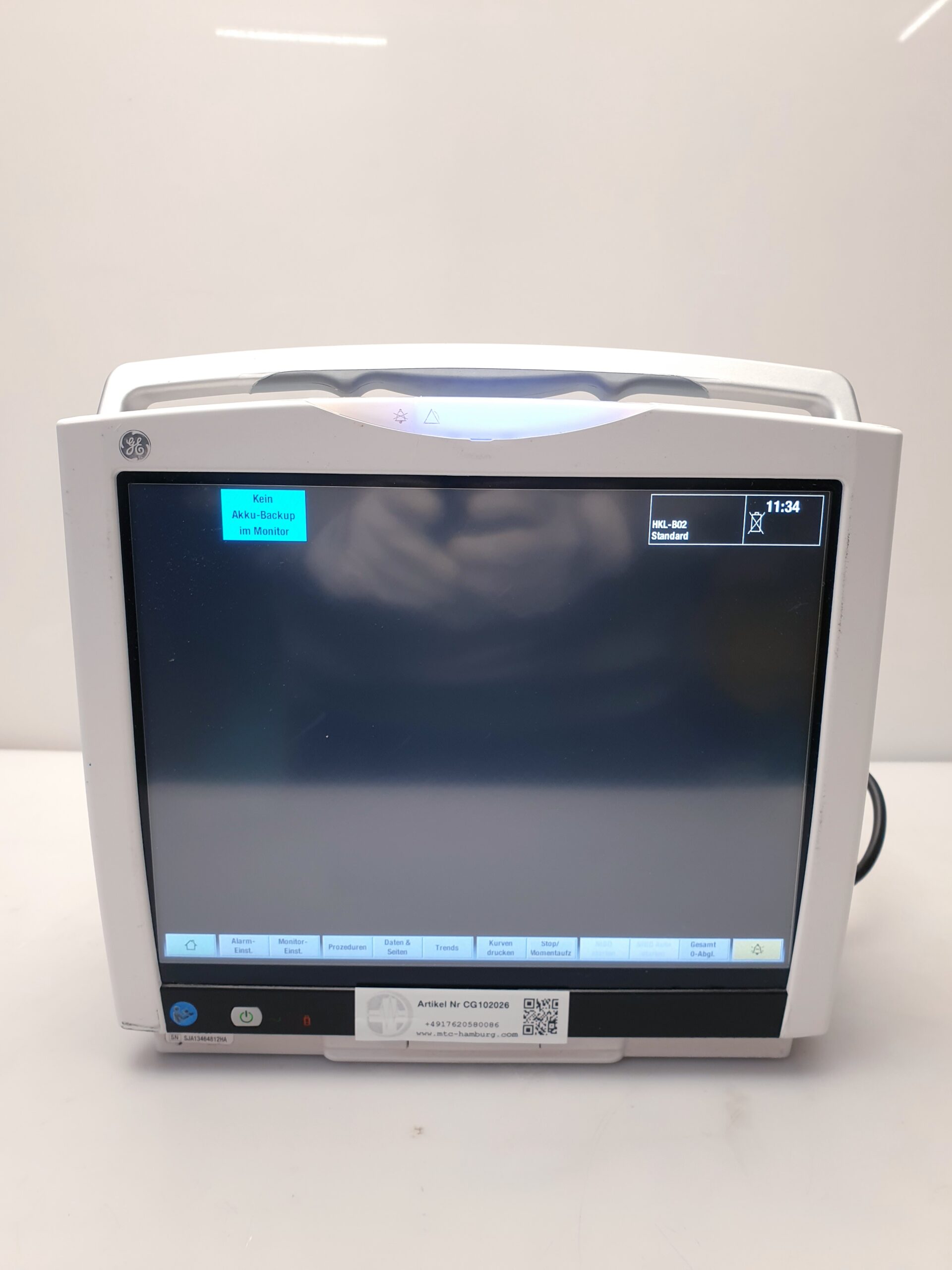 GE Medical B450 B 450 Patientenmonitor CARESCAPE Monitor B450 – Bild 2