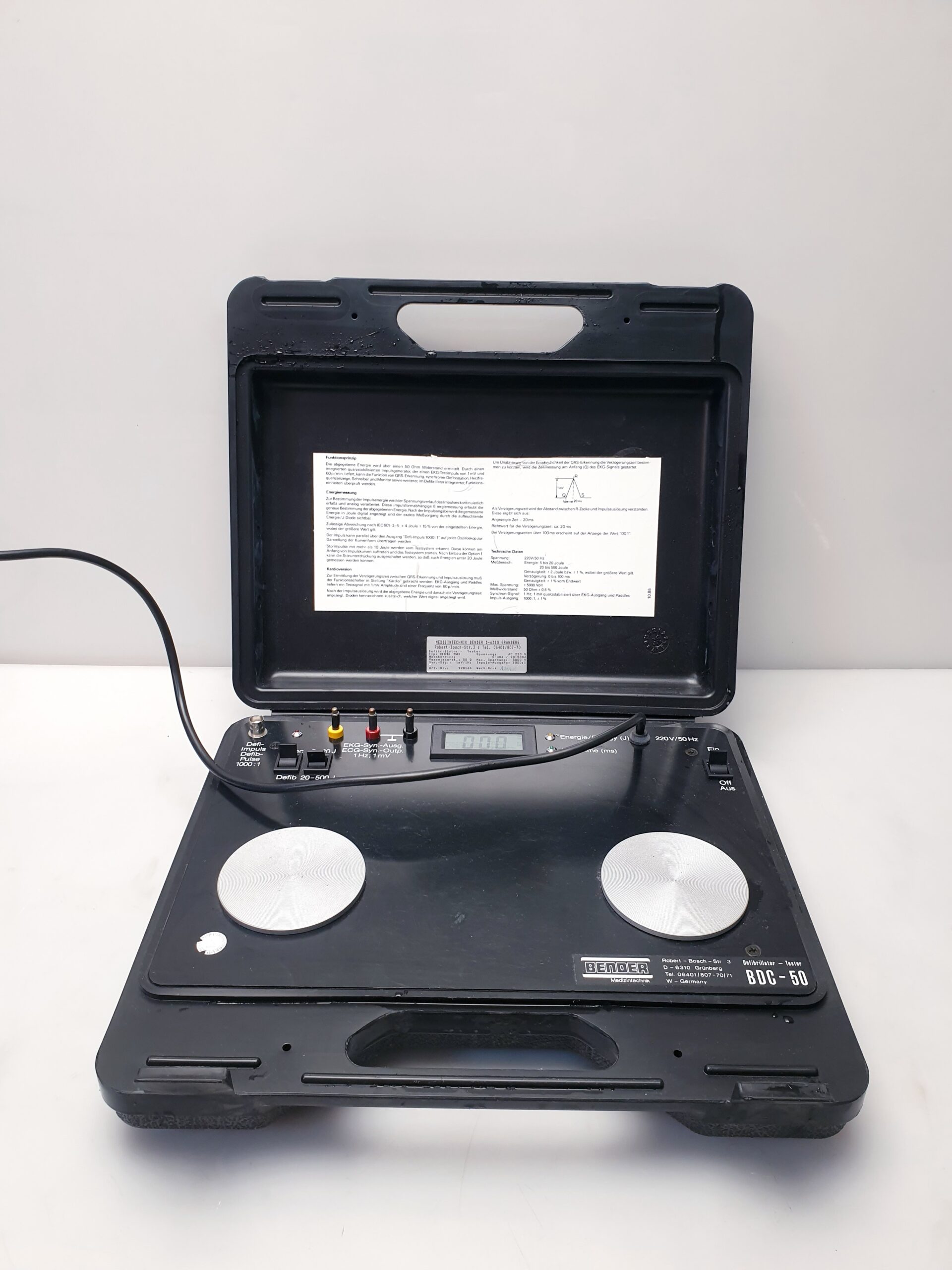 Bender BDC-50 Defibrillator-Tester - – Bild 3