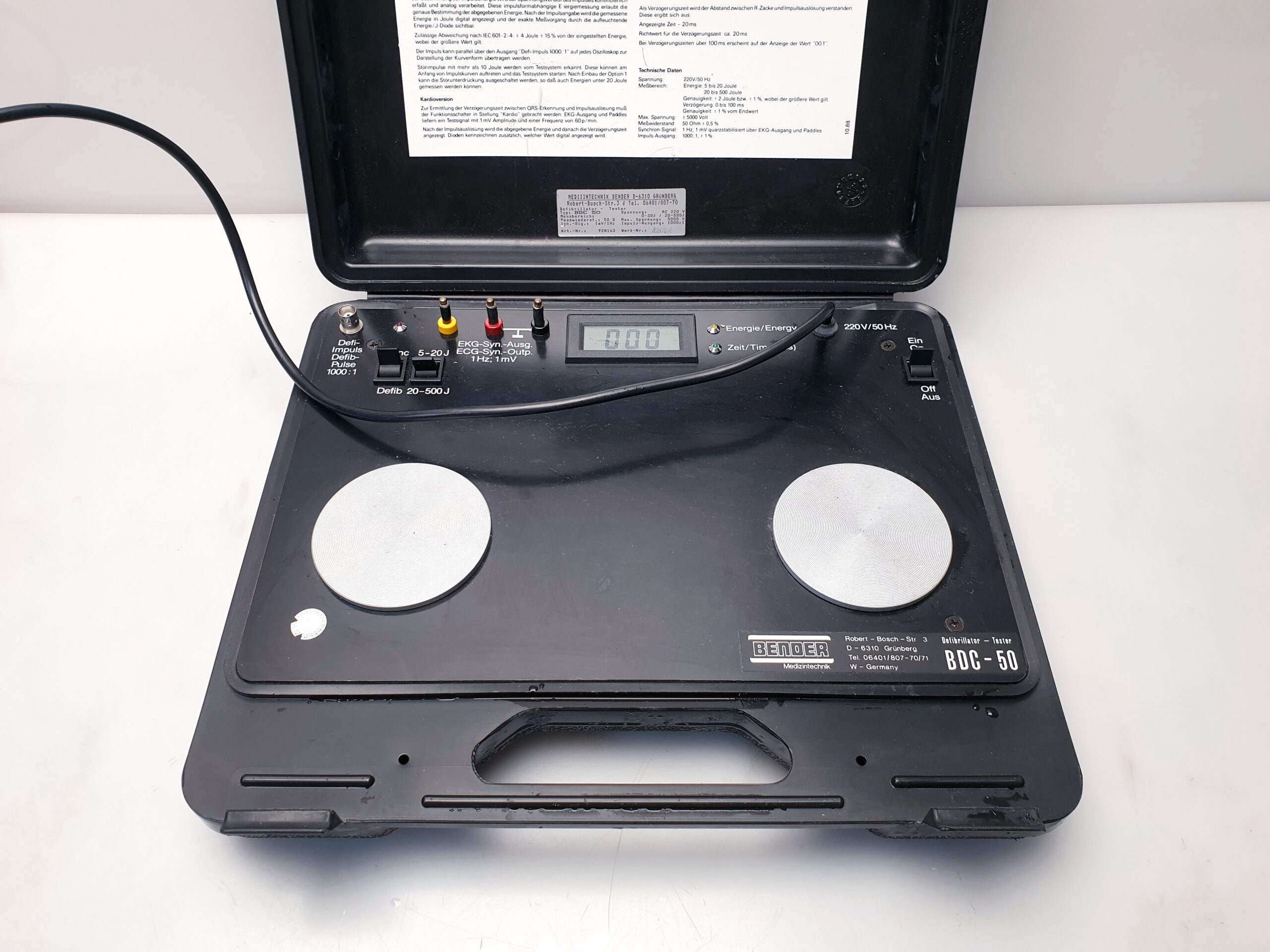 Bender BDC-50 Defibrillator-Tester - – Bild 4