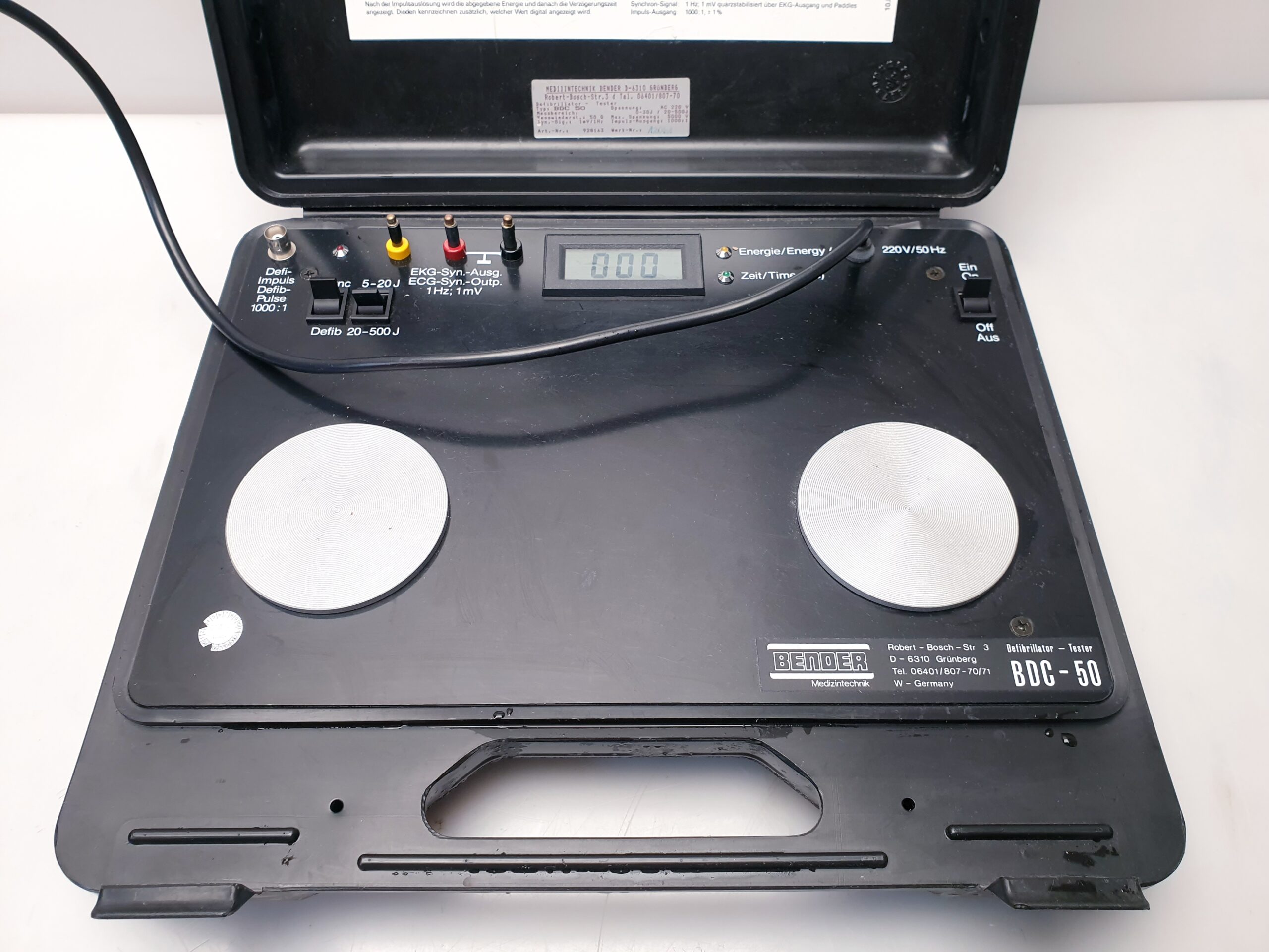 Bender BDC-50 Defibrillator-Tester -