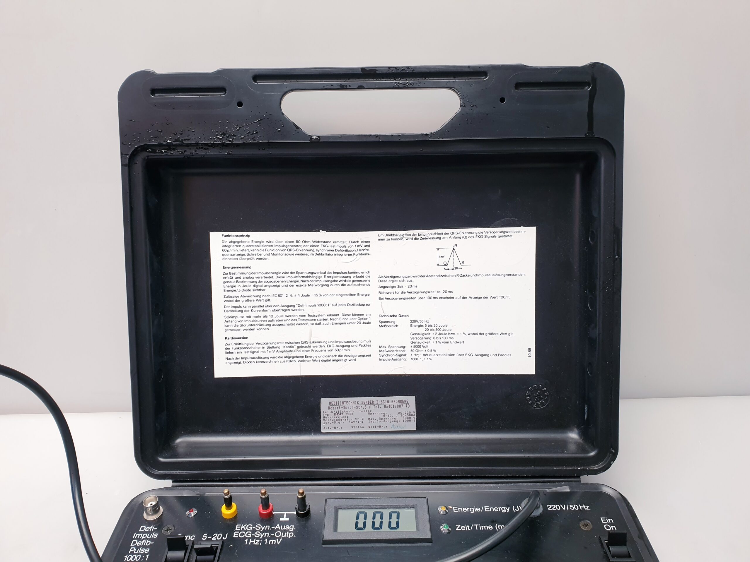 Bender BDC-50 Defibrillator-Tester - – Bild 6