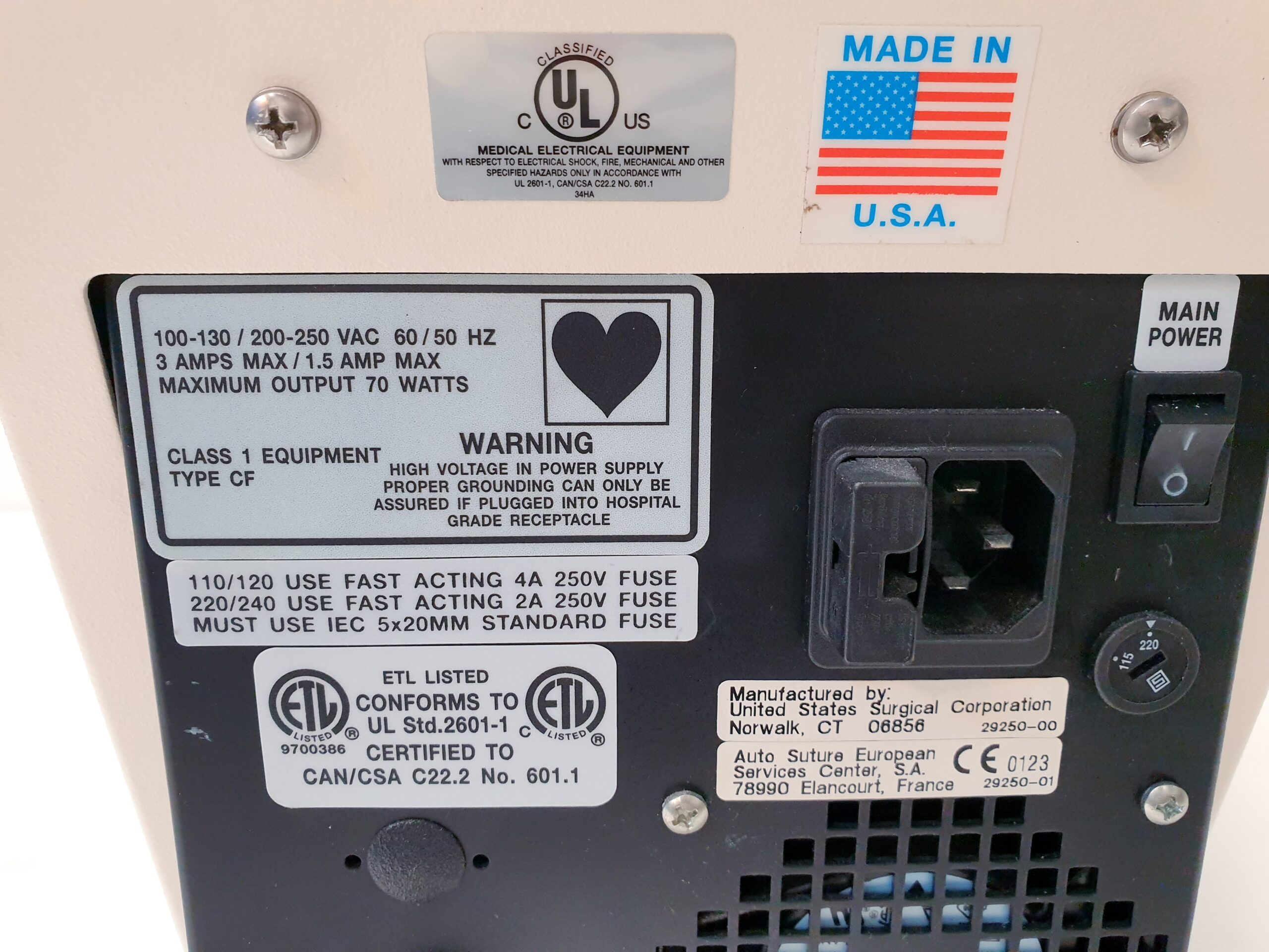 USSC AutoSonix Electrosurgical Unit – Bild 9
