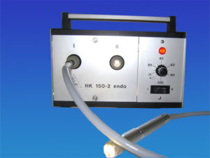 Heine Kaltlichtquelle, Lichtquelle  HK 150-2 endo mit Lichtleiter