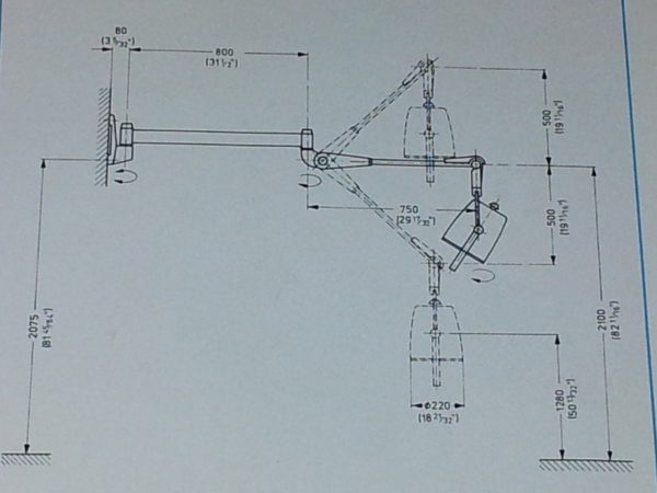 Untersuchungslampe, Behandlungslampe, HANAU HANAULUX UNIVERSAL